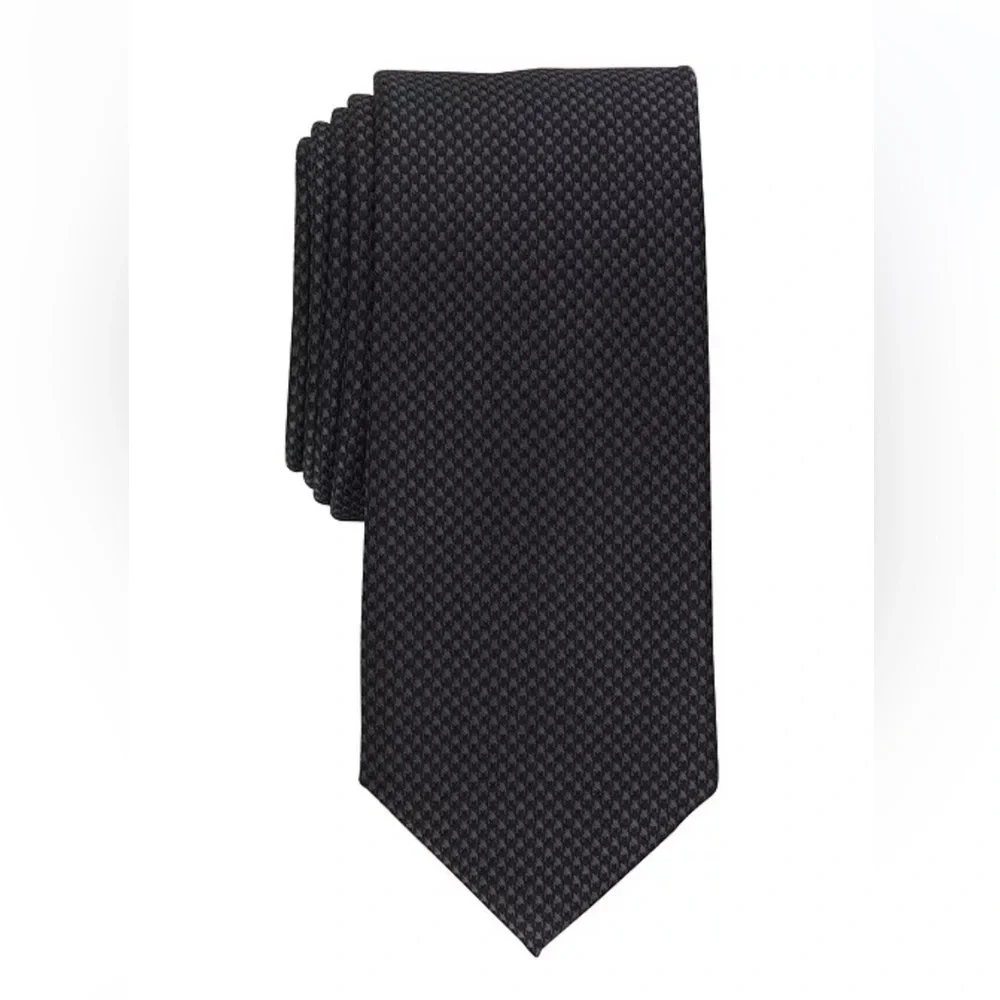 Alfani Men's Dove Slim Tie, Created for Macy's - Black